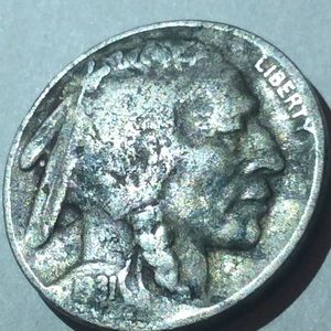 Rare LOW MINTAGE Date 1931 S AU Buffalo Nickel!